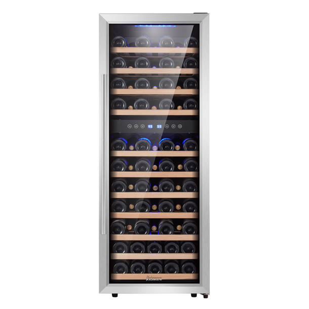 Kalamera Freestanding Refrigeration 19.5'' 73 Bottle Dual Zone